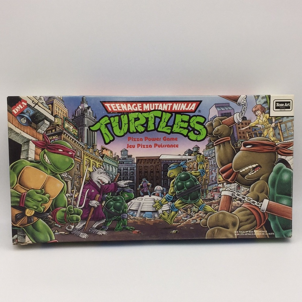 Vintage Teenage Mutant Ninja Turtles Pizza Power Board Game